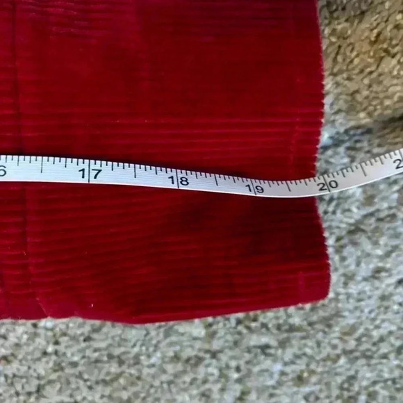 Red Corduroy Women's Top - Picture 9 of 10